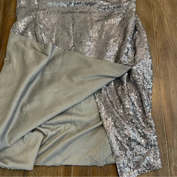 Lulus All Over Sequence Mini Dress Asymmetrical Bodycon Sparkly Women’s M - Picture 7 of 9